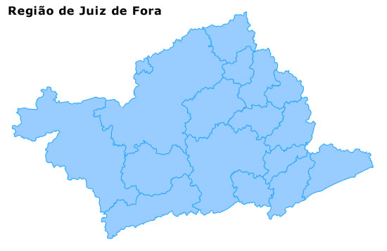 Mapa Das Comarcas Do Estado De Minas Gerais